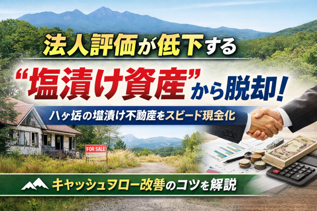 法人評価が低下する“塩漬け資産”から脱却 ― 八ヶ岳西麓での実例から考える、キャッシュフロー再設計 ―