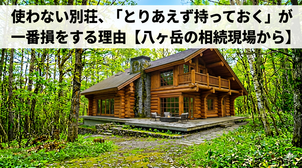 使わない別荘、「とりあえず持っておく」が一番損をする理由